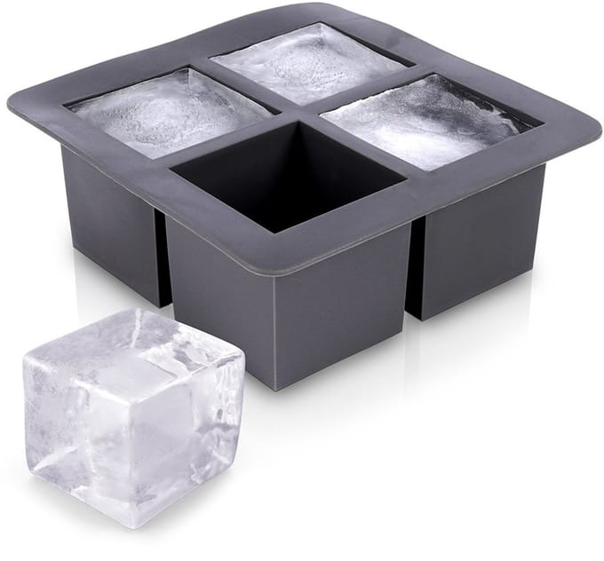 Orion Siliconen XXL IJsklontjesvorm Bakvorm 4 Klontjes 15.5x15.5x6cm