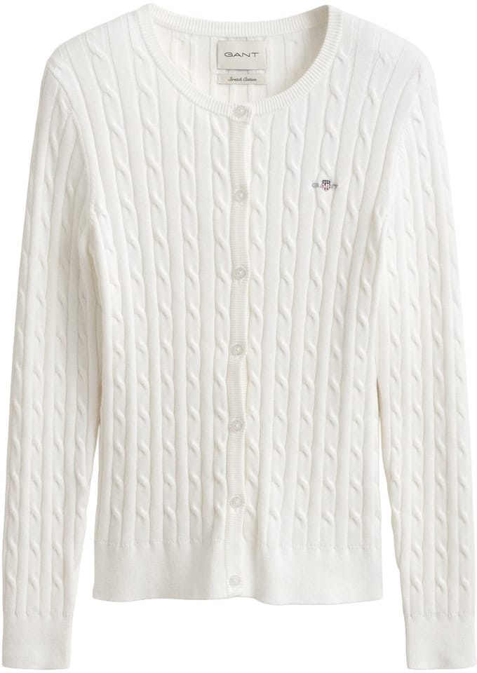 GANT Vest STRETCH COTTON CABLE CARDIGAN