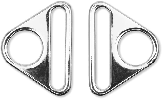 PRYM Driehoek-ring met gleuf 40mm zilverkleurig 615838 - Prym