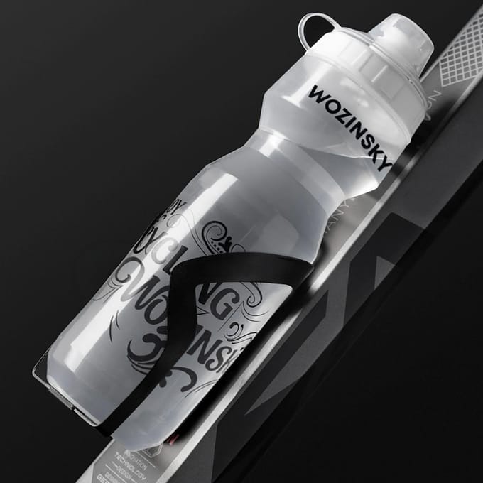Hurtel HBR-01 750ml bicycle bottle - transparent