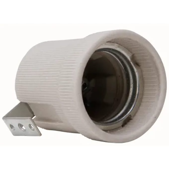 Kopp Lamphouder E27 Porselein Met Een Bevestigingsbeugel