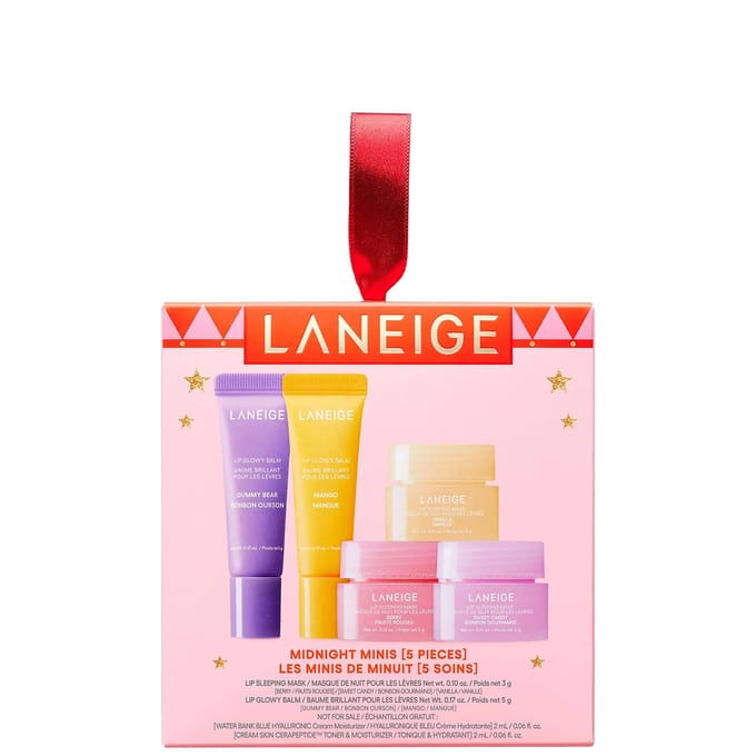 Set Midnight Minis (Masque de nuit pour les lèvres+Baume à lèvres brillant) white
