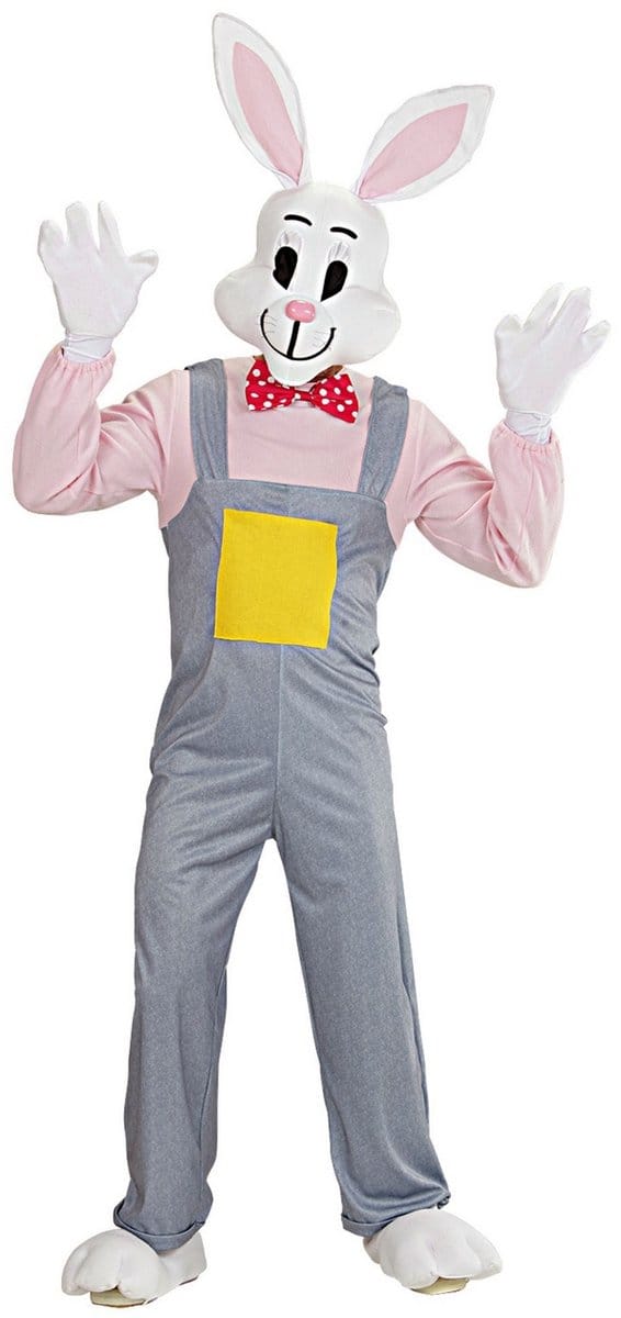 Mascotte konijn kostuum