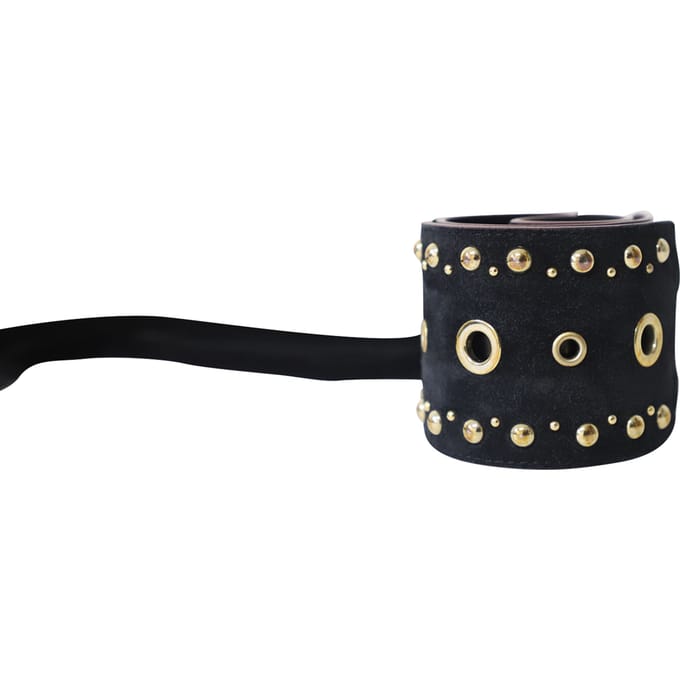 Maje Azalea Tassel Belt in Black Suede
