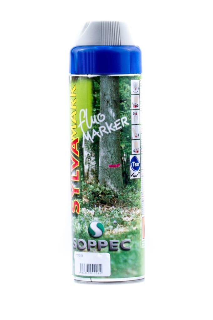 Soppec fluor markeerverf hout blauw