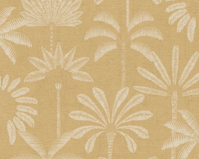PALMBOMEN BEHANG | Grafisch - Beige Crème - A.S. Création Cuba II