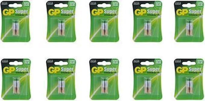 20 GP AAAA Alkaline Batterijen