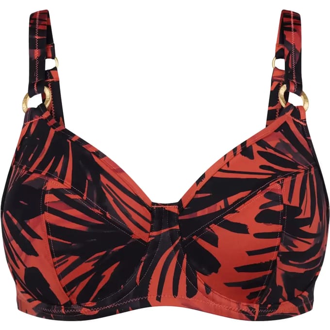Verstelbare bandeau bikini top voor dames Triumph Summer Palm
