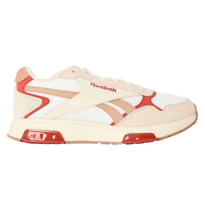 Reebok Glide DMX suède sneakers voor kinderen (Krijt/Rood)