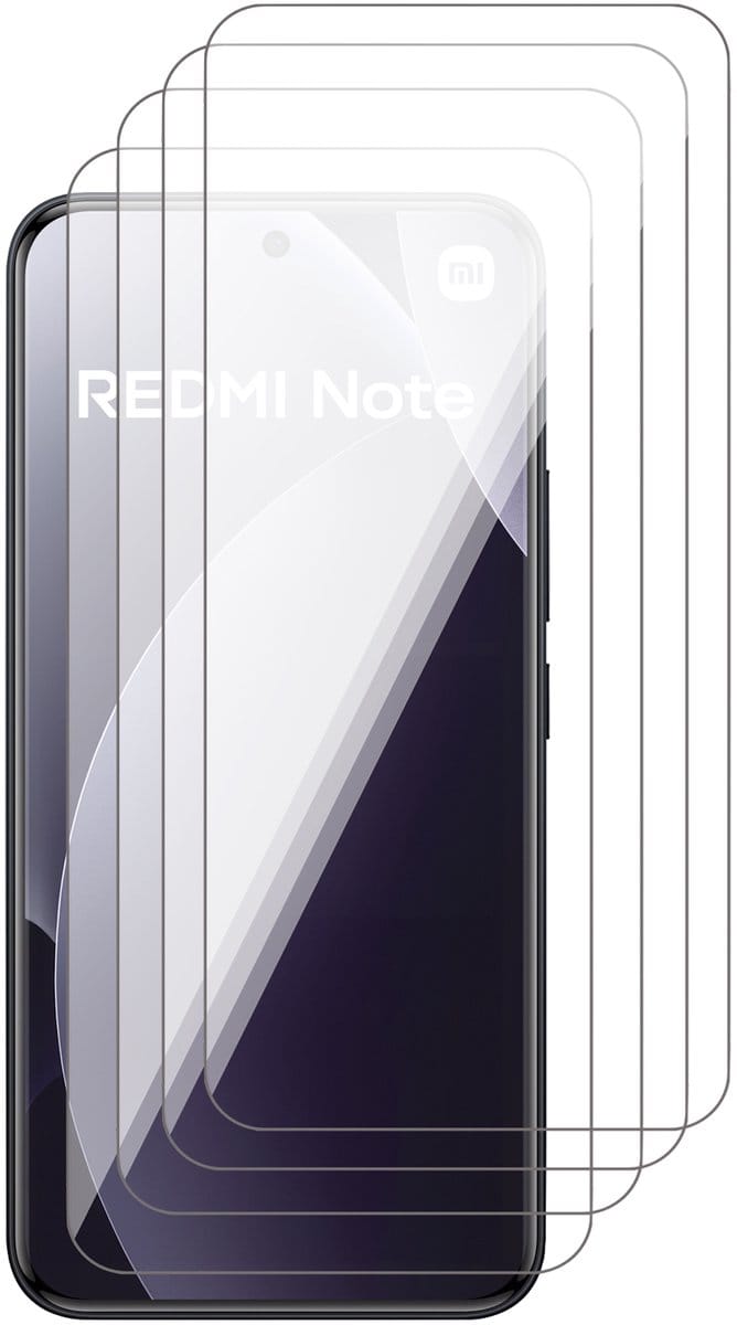 Screenprotector geschikt voor Xiaomi Redmi Note 15 Pro 4G – 4 Stuks – Full Cover Gehard Glas – Edge Protection – 9H