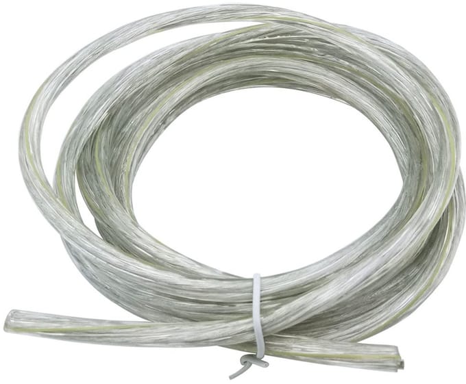 Flexibele 3-aderige Stroomkabel 3x0.75mm² Transparant - 5 Meter - Hoge Temperatuurbestendige Voedingskabel
