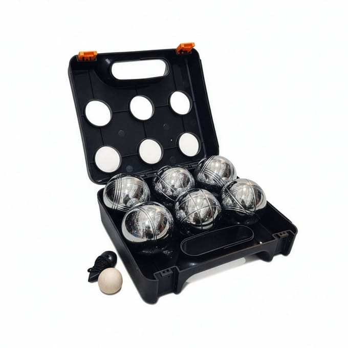 Jeu de boules set - 6 ballen - met accessoires