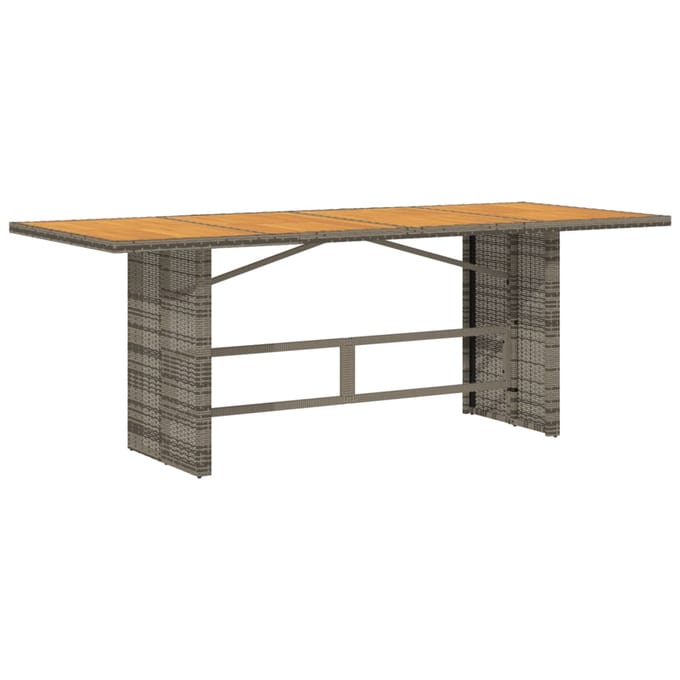 vidaXL - 9-delige - Tuinset - met - kussens - poly - rattan - grijs