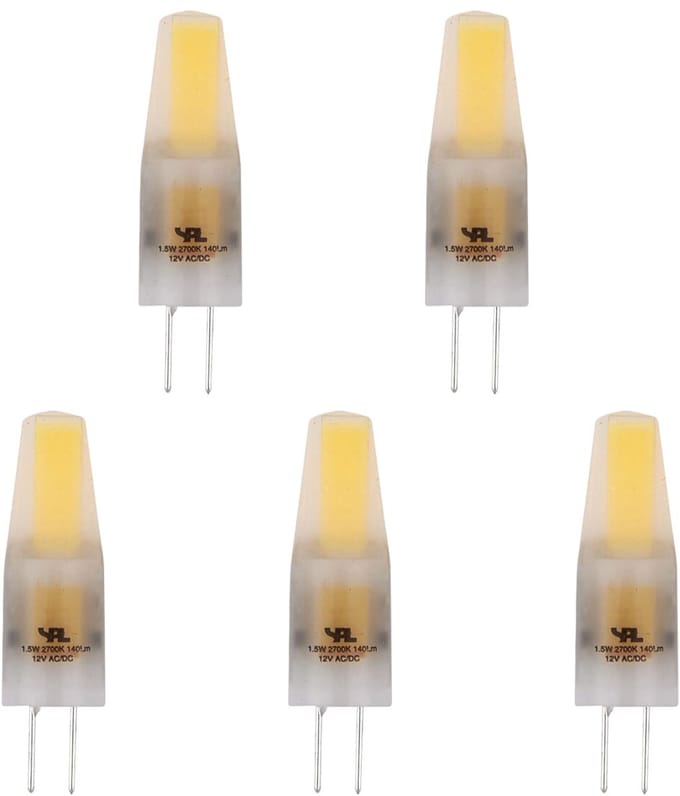 SPL G4 LED Lamp 1.5W Dimbaar - Warm Wit - 140lm - T10 - Mat - 5 Stuks