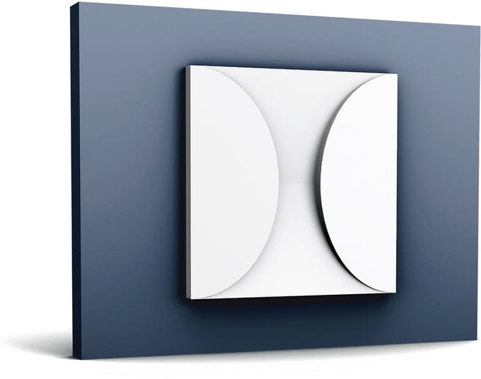 3d muurpaneel Orac Decor W107 MODERN CIRCLE wandpaneel sierelement modern design wit