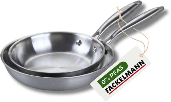 Pan 28 cm van 18/10 roestvrij staal Triply Fackelmann Vita3