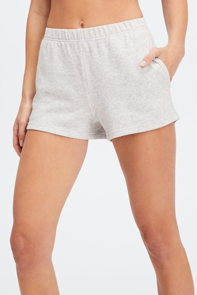 Fabletics Lightweight Go-to Slim Sweatshort Light Grey Heather Taglia: 2X REG | Pantaloncini Outlet | Donna | Grigio