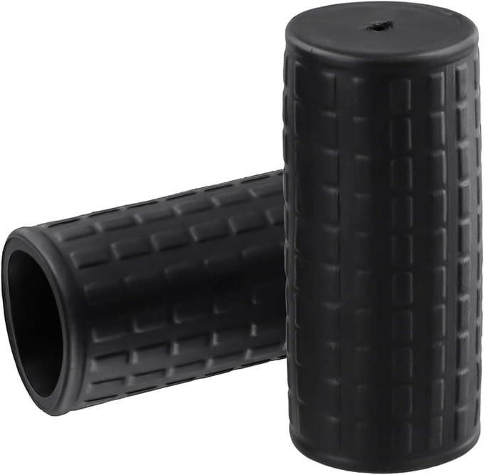 Kruiwagen Handgrepen - Rubberen Grepen - Comfortabel Werken - Antislip Ontwerp - Set van 2 - Zwart