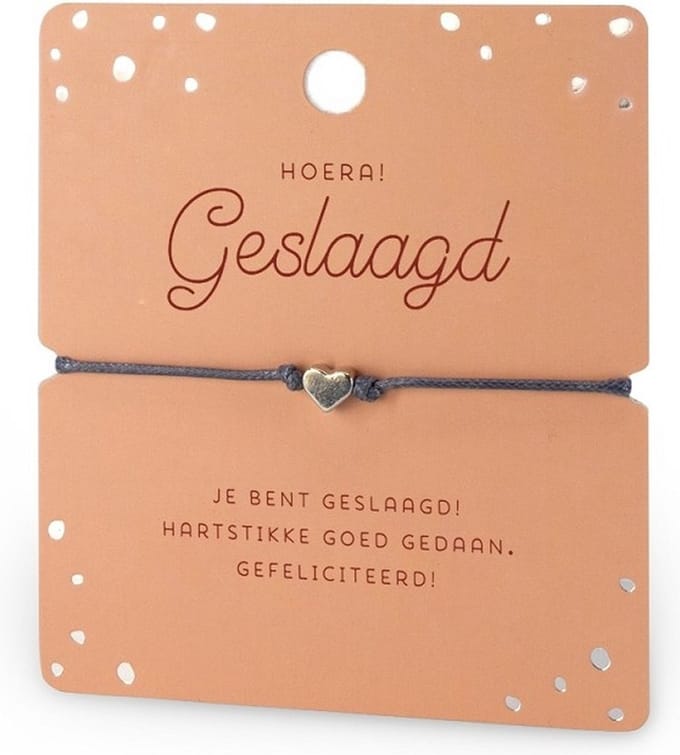 Armband - Hartje - Geslaagd