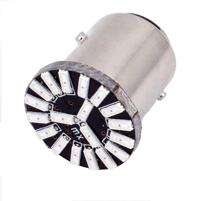ROOD - BA15S - LED - 18 SMD - 1156 - 12V