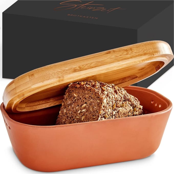 Broodtrommel Medium in Terracotta Kleur - Duurzame Opslag voor Brood