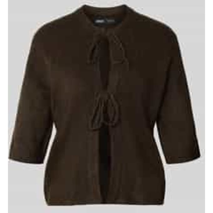 Regular fit gebreid jack met vetersluiting model 'SIMONI'