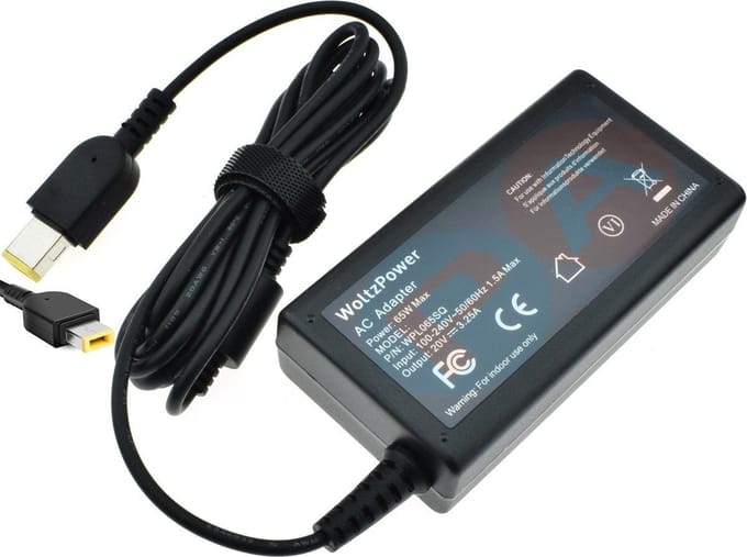 65W Laptop Oplader geschikt voor Lenovo ThinkPad Edge E435 - Square Pin