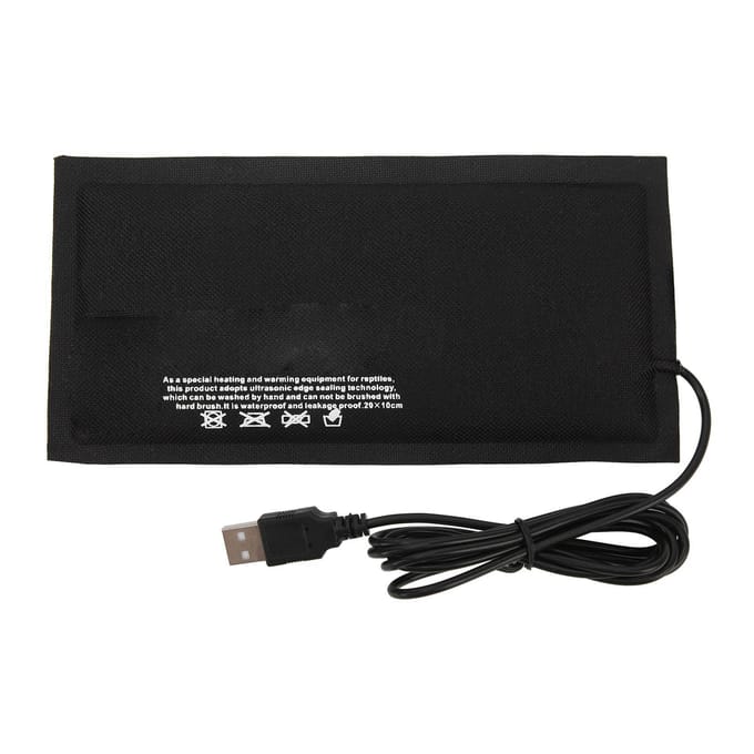 Reptiel USB Warmtemat Constante Temperatuur Zonder Schakelaar Instelbare Temperatuur Verwarmingsmat voor black