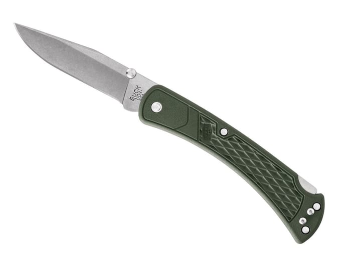 Buck zakmes 110 Slim EDC Folding Hunter OD green clampack