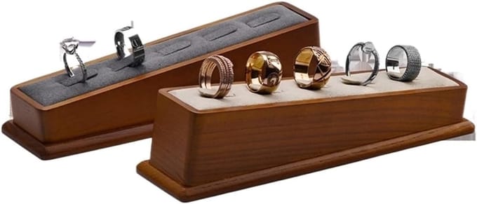Sieradenhouder - Sieraden organizer - Sieraden tentoonstellen - Massief hout - 19x5x5cm - A