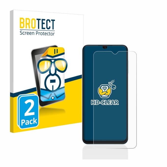 BROTECT - Screenprotector voor Samsung Galaxy A13 - Folie Beschermfolie transparant 2 Stuks