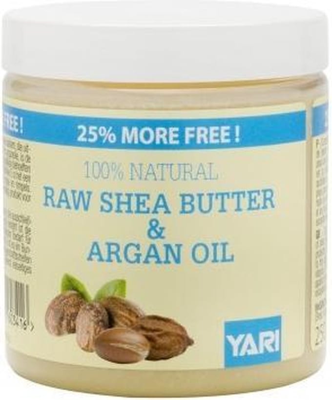 Yari 100% Pure Raw Shea Butter & Argan Oil 250ml