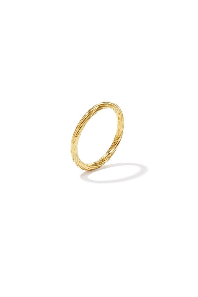 Minimalistische ring met strepen - Goudkleur - 16