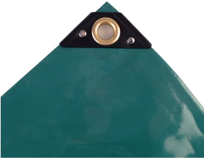 grün 650 g/m² PVC 3 x 5,5m (16,5m²) Plane