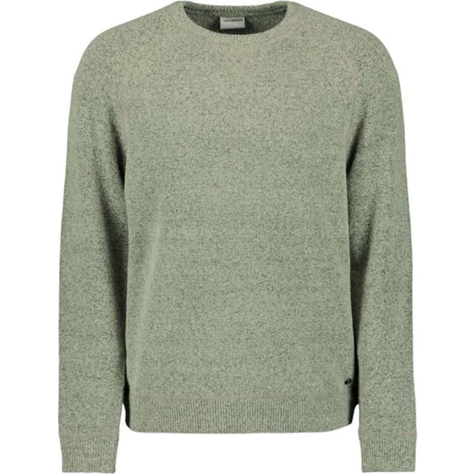 No Excess Pullover Crewneck Soft Wool Blend Light Moss Maat: S | Sweaters Outlet | Heren | Groen