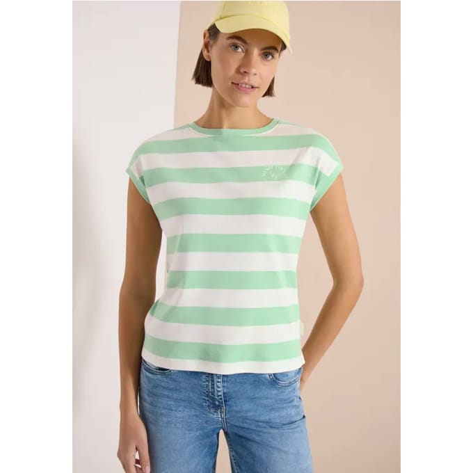 Shirt met strepen en printdetail