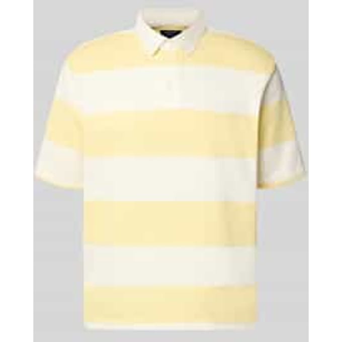 relaxed fit poloshirt in all-over look
