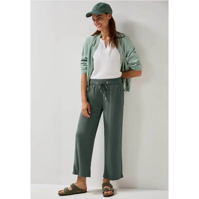 7/8 Wide Legs viscose broek