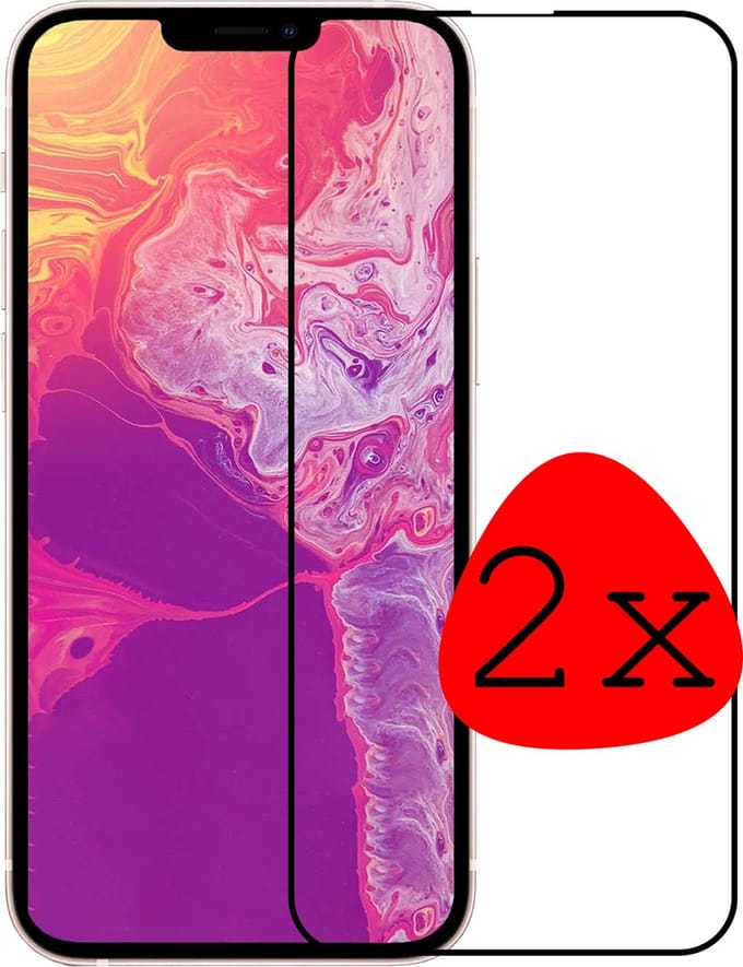 Screenprotector - 2 Stuks Geschikt voor Apple iPhone 14 Plus - Full Cover - Beschermglas - Gehard Glas - Tempered Glass - Screen Protector