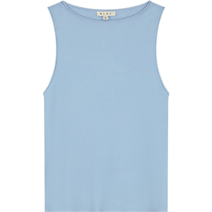 Olaf retro logo sleeveless knit w240704 open air