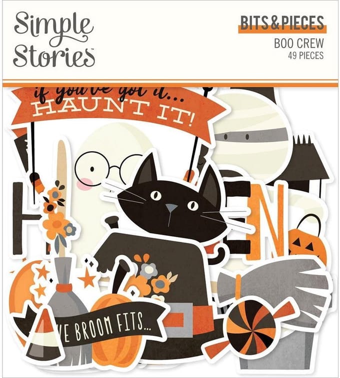 Simple Stories Boo Crew Bits & Pieces Die-Cuts 49/Pkg (BCR13815)