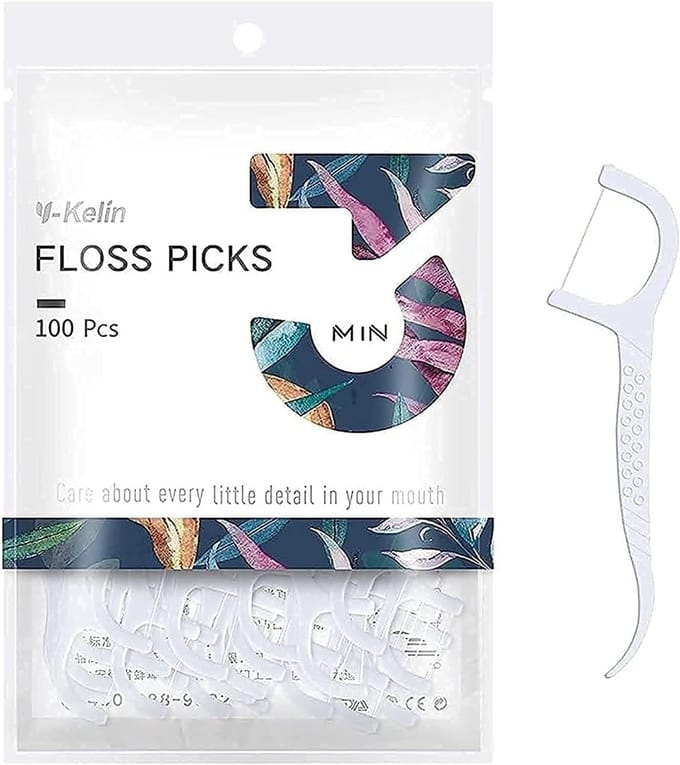 Tandheelkundige Floss Picks - 100 Stuks voor Effectieve Tandreiniging