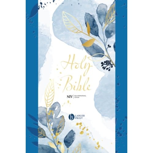 Niv Larger Print Blue Soft-Tone Bible With Zip - New International Version