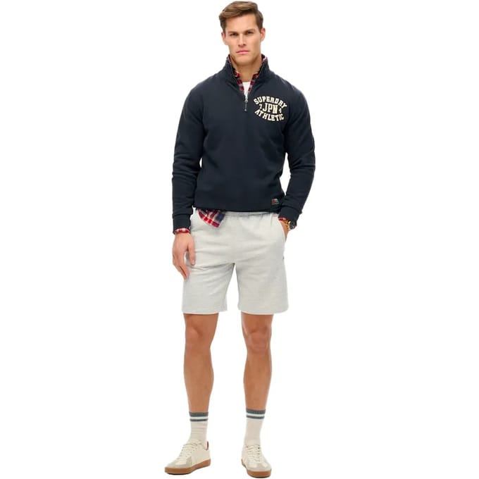 Superdry Essential Logo Jersey Shorts Grey Grootte: Xxl