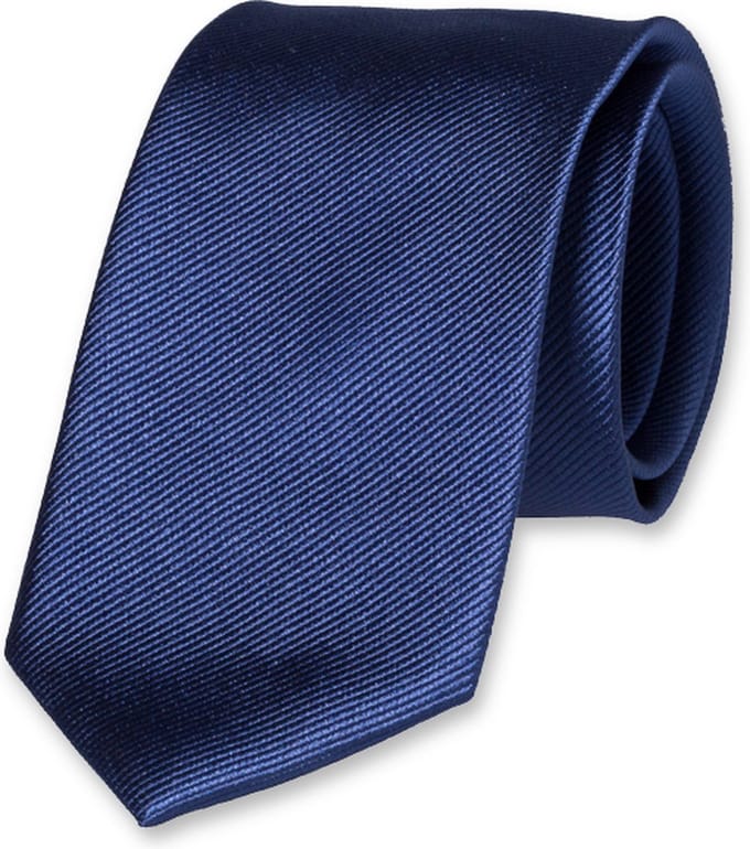E.L. Cravatte Stropdas - Saffierblauw - 100% Zijde