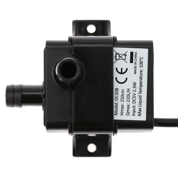 Anself Mini USB ultra silencieux DC5 V 2,3 W Micro pompe à eau et huile sans balais étanche submersible 5V