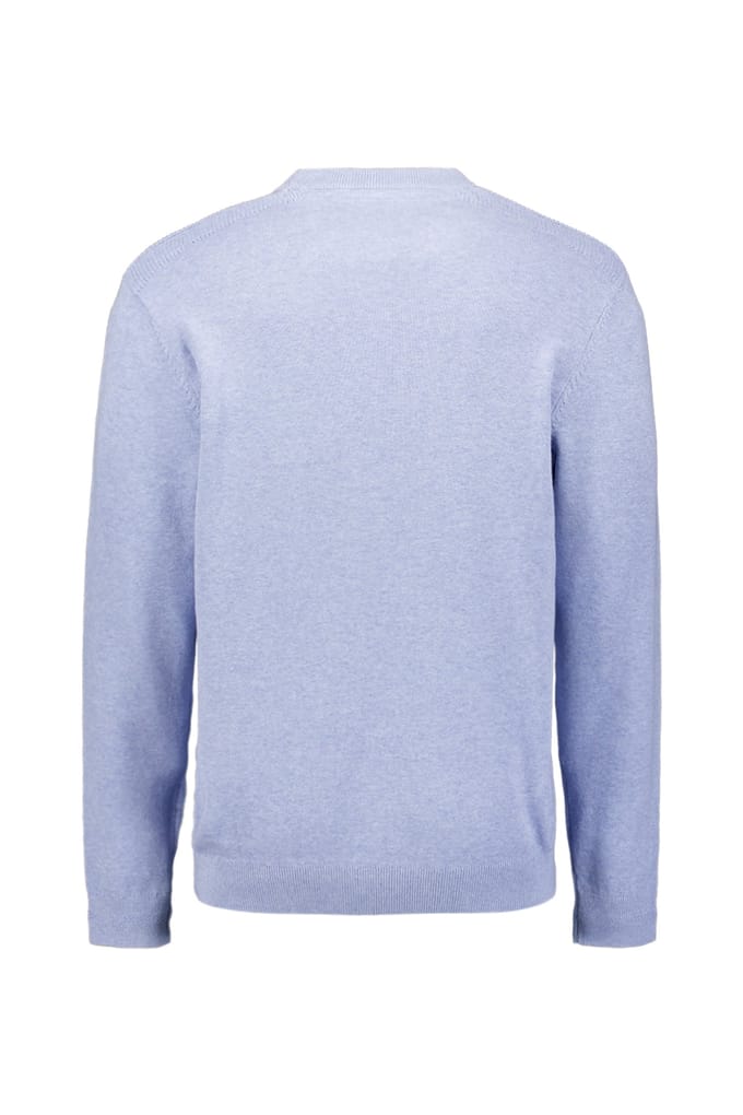 No Excess Pullover Crew Neck Melange Blue Größe: XL | Pullover Outlet | Herren | Blau