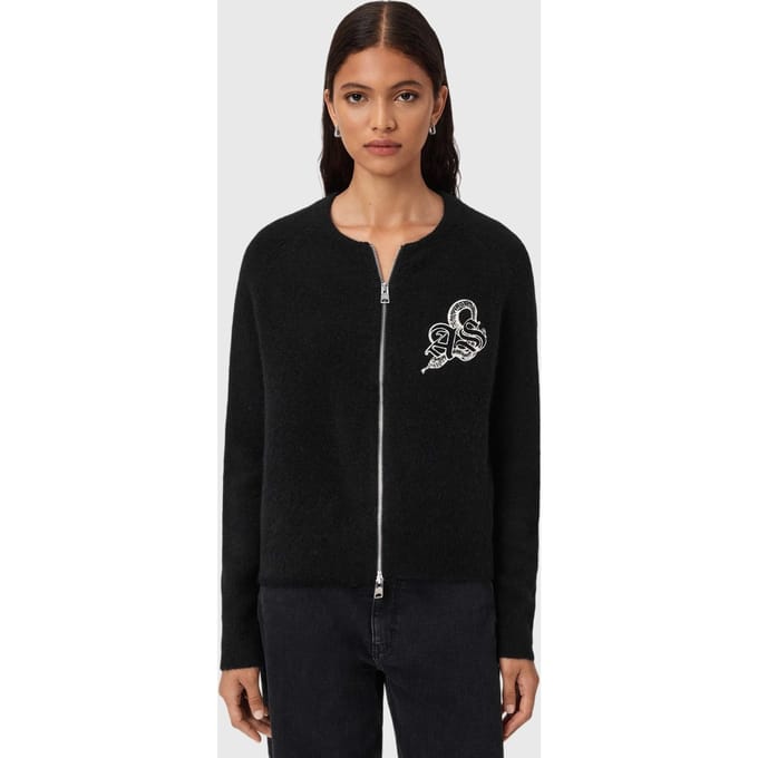 AllSaints Jaqueline As Bomber Black Taglia: S | Bomber Outlet | Donna | Nero
