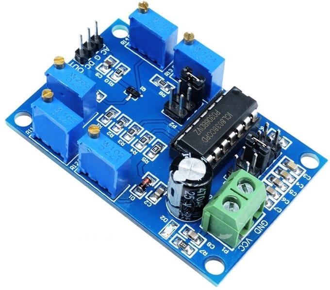 Signaalgenerator Module 10Hz-450KHz voor Driehoek-, Blok- en Sinusgolven
