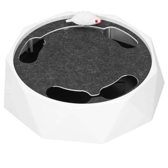 Interactief Kattenspeelgoed Teaser Kat Elektrisch Vangen Muis Muizen Draaitafel Kat Interactief Speelgoed gray